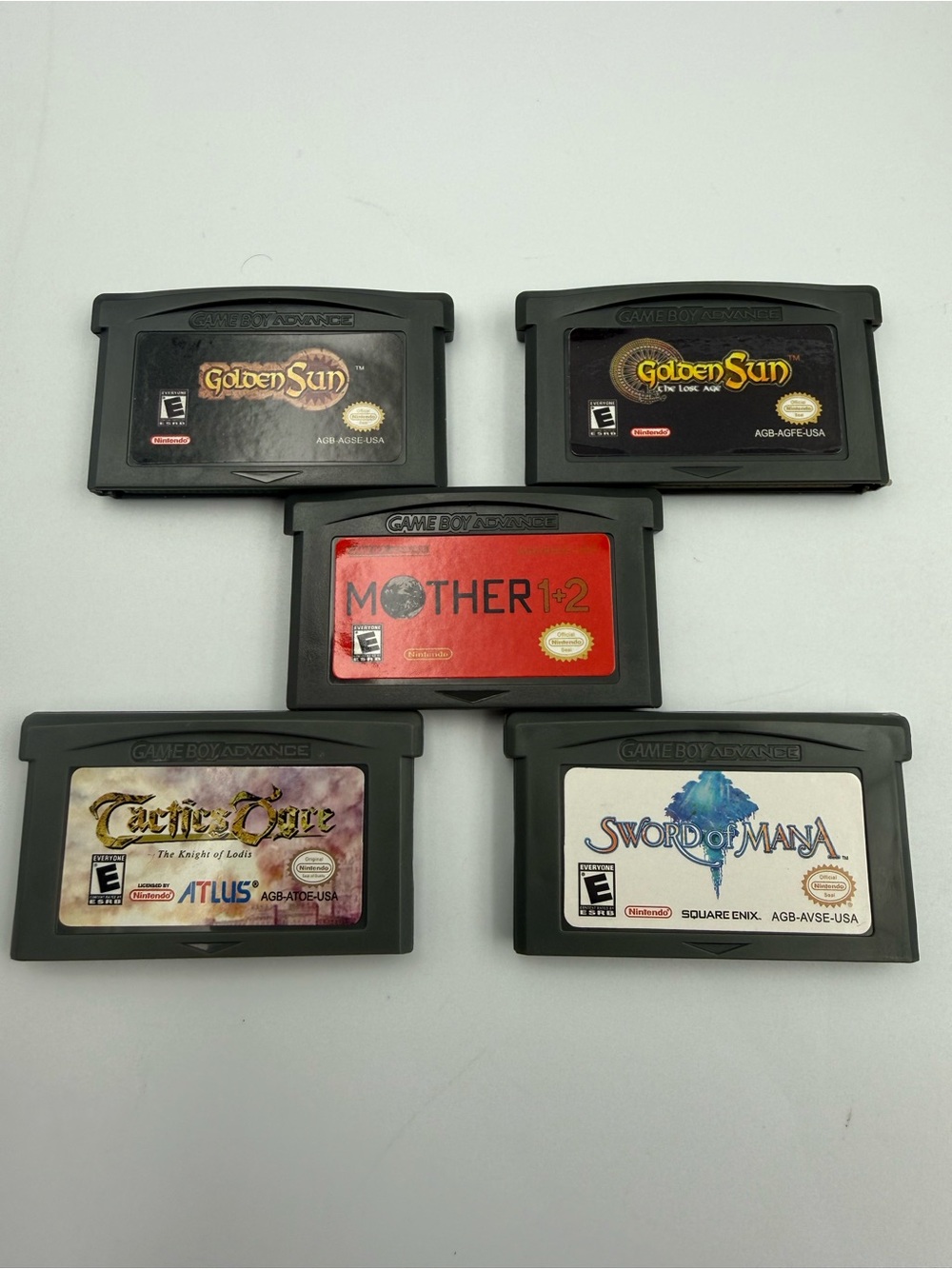 GBA RPG Bundle Mother 1+2 Golden Sun Tactics Ogre Sword Of Mana